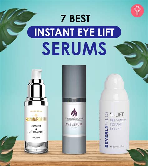 7 Best Instant Result Eye Lift Serums For Women