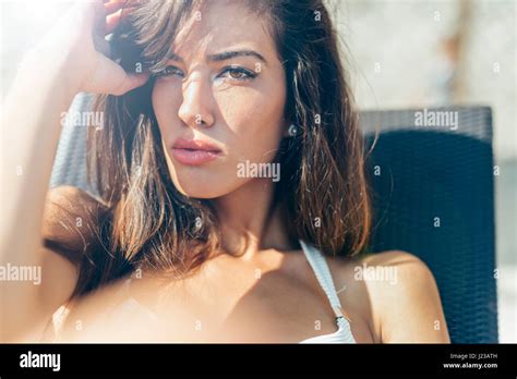 Beautiful Woman Sunbathing Hi Res Stock Photography And Images Alamy