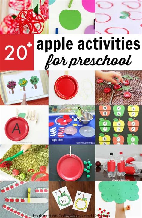 Super Fun Apple Activities For Preschoolers Coffee Cups And Crayons