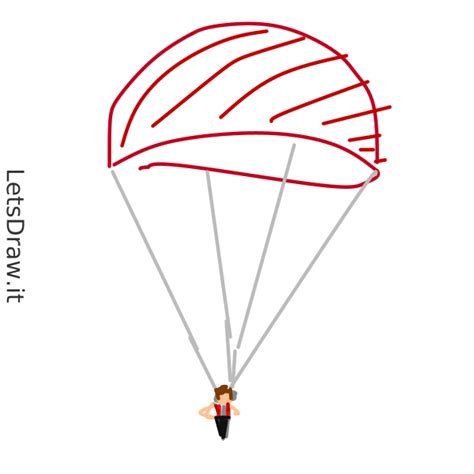 How To Draw Parachute Tuipe4dswpng Letsdrawit