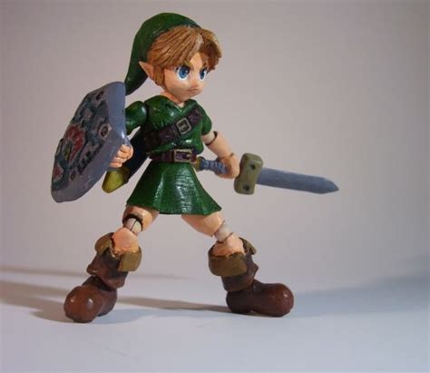 Young Link Figure Legend Of Zelda Orcarina Of Time Custom Action Figure