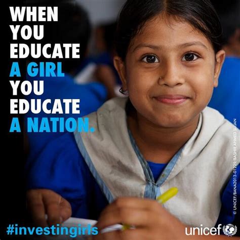 Unicef On Twitter When You Educate A Girl You Educate A Nation