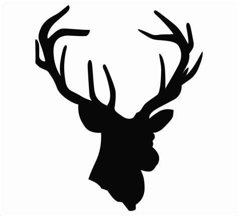 Elk Head Silhouette Clip Art At Getdrawings Free Download