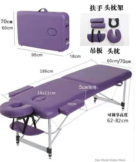 Portable Massage Bed Table Bed Black