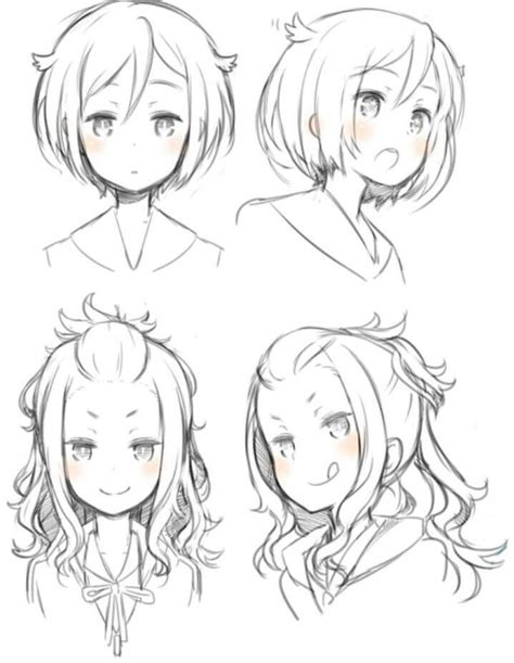 Anime Hair Drawing Easy Try Drawing Simple Chunks Of The Hairstyle You Want Canvas Goose