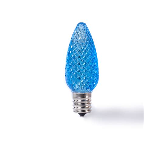 C9 Led Bulbs Teal Transparent Holidynamics