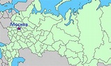 La ubicación y las coordenadas de la capital rusa. La amplitud ...