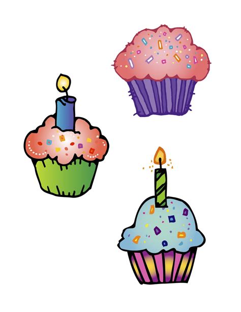 Birthday Cupcake Clip Art 20 Free Cliparts Download Images On