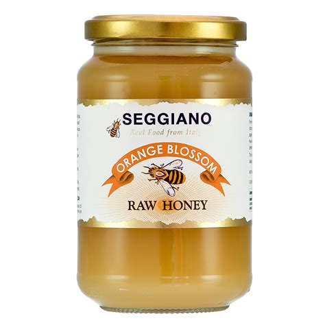 Orange Blossom Raw Honey Pure Natural Italian Honey Seggiano