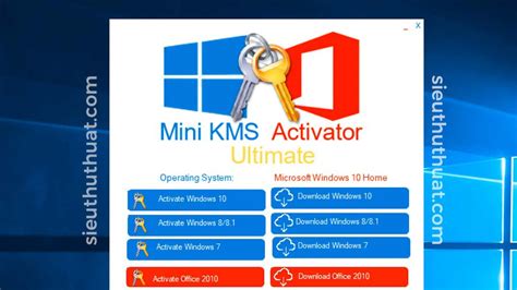 Mini KMS Activator Ultimate Kích hoạt Windows Office dễ dàng