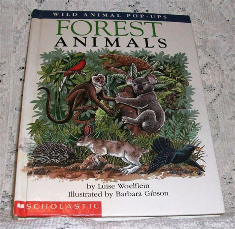 Wild Animal Pop Ups Forest Animals By Luise Woelflein 1993 Hardcover
