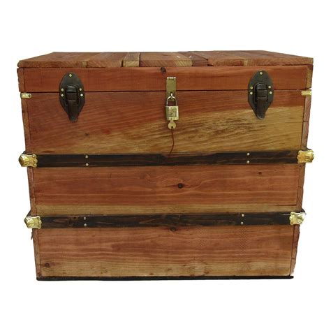 Rustic Trunk Replica With Reclaimed Wood Chairish
