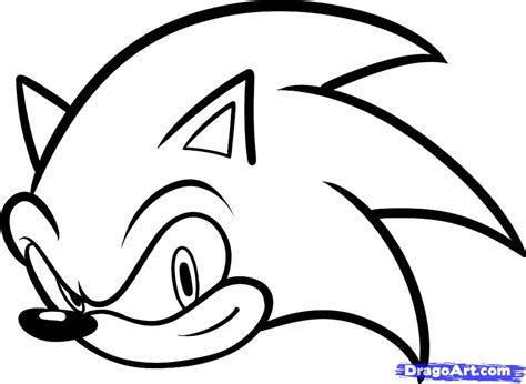 Sonic Head Drawing Easy Clip Art Library