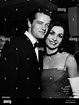 ROBERT GOULET with wife Carol Lawrence at reception following the show ...