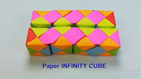 How To Make Paper Infinity Cube L Paper Infinity Cube Easy Do At Home L