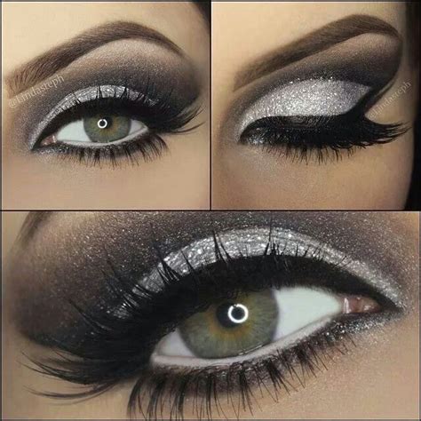 Smokey Eye Makeup Black And Silver Makeup Vidalondon