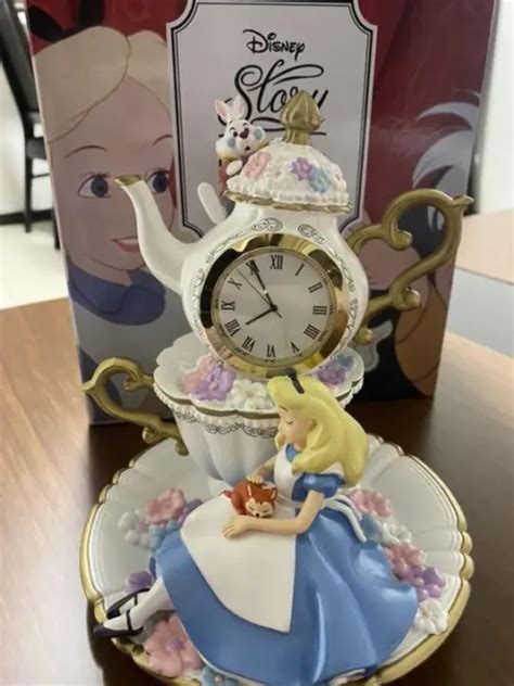 Disney Alice In Wonderland White Rabbit Clock Figure Story Collection New 24099 Picclick