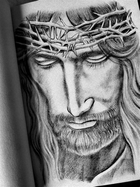Jesucristo Sombreado Lápiz Dibujos A Lápiz Lapiz