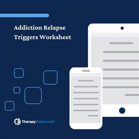 Addiction Relapse Triggers Worksheet Editable Fillable Printable Pdf