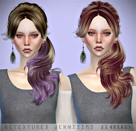 Downloads Sims 4 Newsea Crow And Newsea Liela Hairs Retextures Jennisims