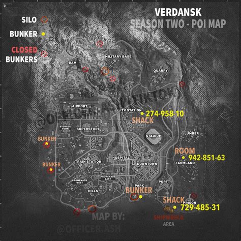 Updated Map With New Reported Closures Verdansk Season Two R