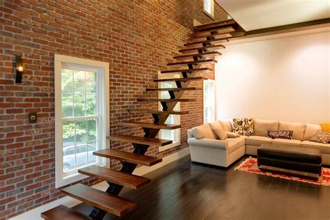 Residential Monostringer Floating Stair Me Home Stairs Design