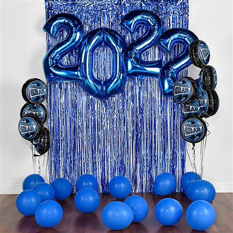 Diy Blue Graduation Balloon Backdrop Kit 33pc Party City