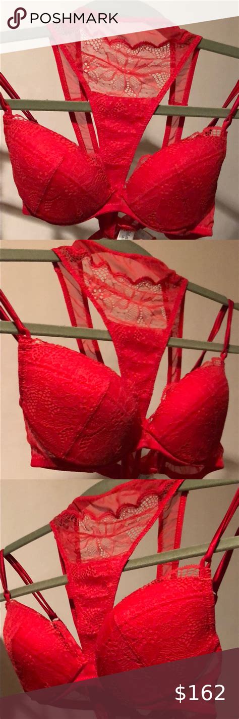 La Perla Gorgeous Matching Red Lace Bra Panty Set Stunning Absolutely