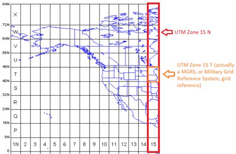 Gis Difference Between Utm Zone 15n And Utm Zone 15t Math Solves