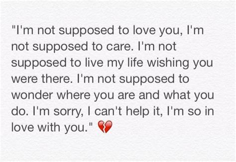 Im Not Supposed To Love You Im Not Supposed To Care Im Not