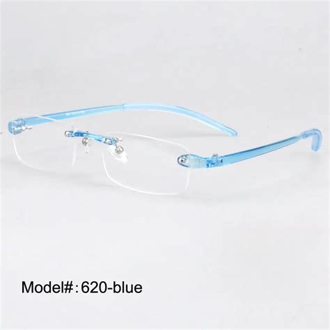 Plastic Glasses Rimless Men Women Ultra Light Frameless Glasses Spectacles Eyewear 620 In