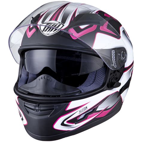 Thh Ts 80 4 Black Pink Motorcycle Helmet Internal