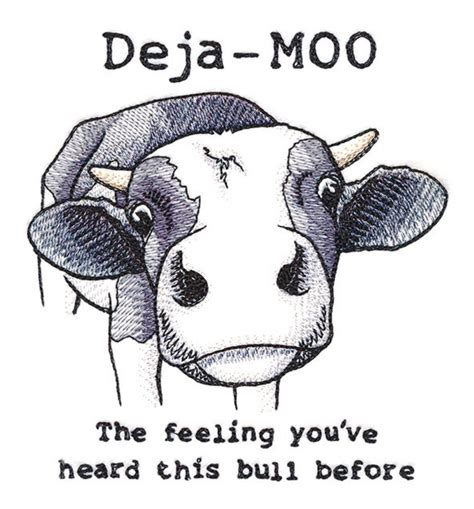 Deja MOO Funny Cows Embroidered Waffle Weave Hand Dish Towel Etsy