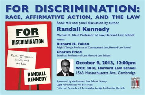 Affirmative action and article 153 of the federal constitution. Book Talk and Panel Discussion: Randall Kennedy's For ...