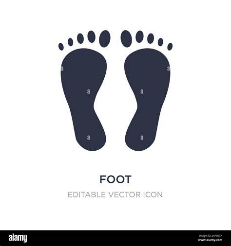 Foot Icon On White Background Simple Element Illustration From General