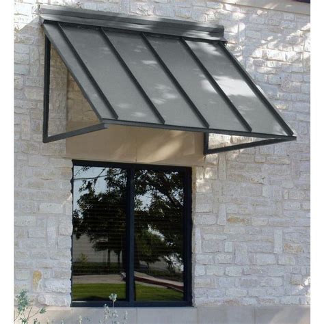 29995 Awntech 3 Ft Houstonian Metal Standing Seam Awning 24 In H