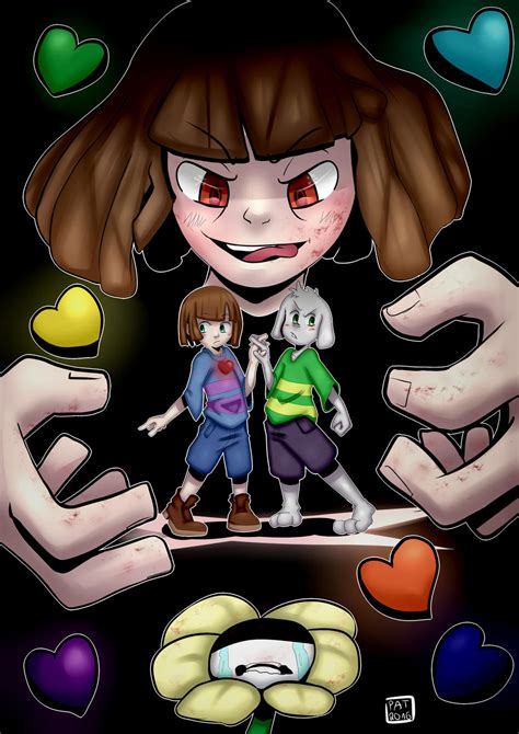 Frisk Asriel And Chara Undertale Fanart Finished By Pad12 On Deviantart
