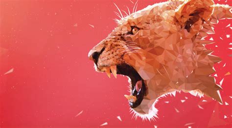 480x480 Resolution Roaring Lion Minimalist 480x480 Resolution Wallpaper