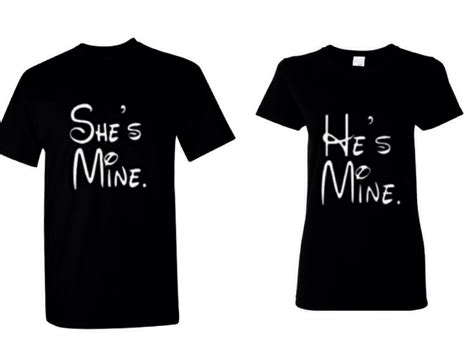 couples shirts he s mine she s mine matching shirt