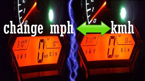 How To Change Motorcycle Speedometer Mph To Kmh Or Kmh To Mph🏍 Youtube