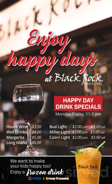 Black Rock Bar & Grill - Utica menu in Utica, Michigan, USA