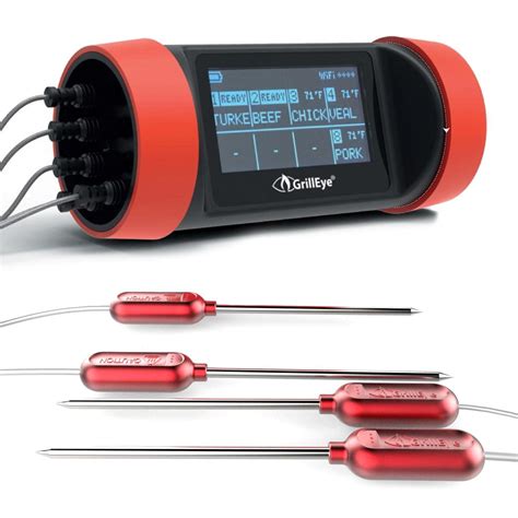 Grilleye Pro Wireless Grilling And Smoker Thermometer W 4 Probes Bbqguys