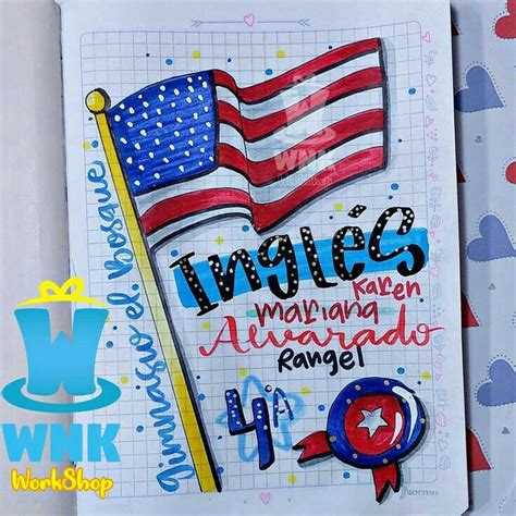 Portada De Inglés Cuadernos Creativos Portada De Cuaderno De