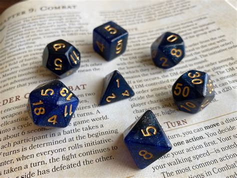 7 Dice Set Dungeons And Dragons Dandd Multi Sided D4 D20 Rpg Role Play Game