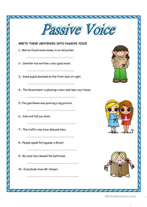 PASSIVE VOICE English ESL Worksheets For Distance Learning And