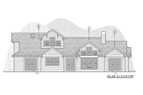 Attractive Mountain Craftsman House Plan With Vaulted Upstairs