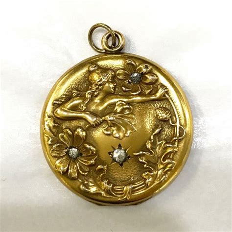 Art Nouveau Gold Filled Locket