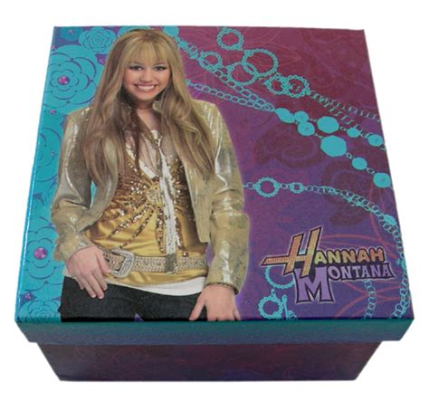 Disneys Hannah Montana Blue And Purple Colored Keepsake Jewelry Box