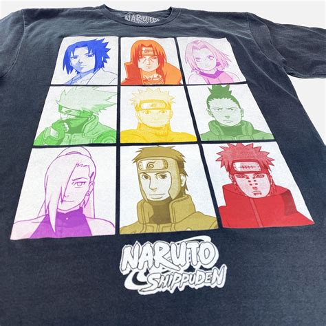 Naruto Shippuden Group Grid T Shirt Crunchyroll Exclusive