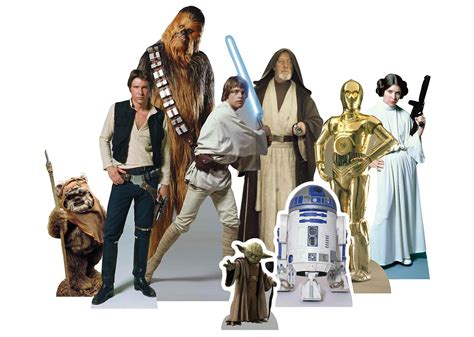 Star Wars Heroes Table Officielle Top Cardboard Cutouts Party Pack De 9 Fruugo Ch